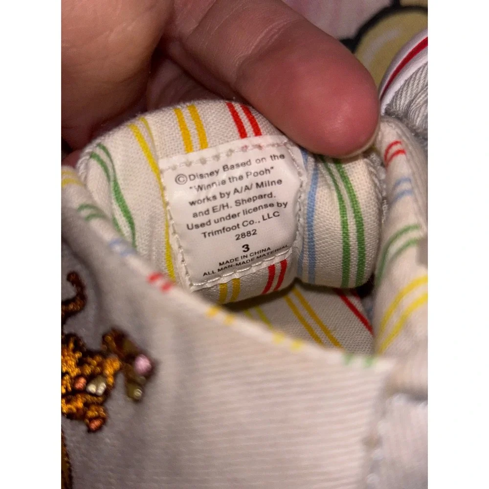 Disney Winnie the Pooh Tigger Infant Shoes Canvas Sneakers Soft Sole VINTAGE